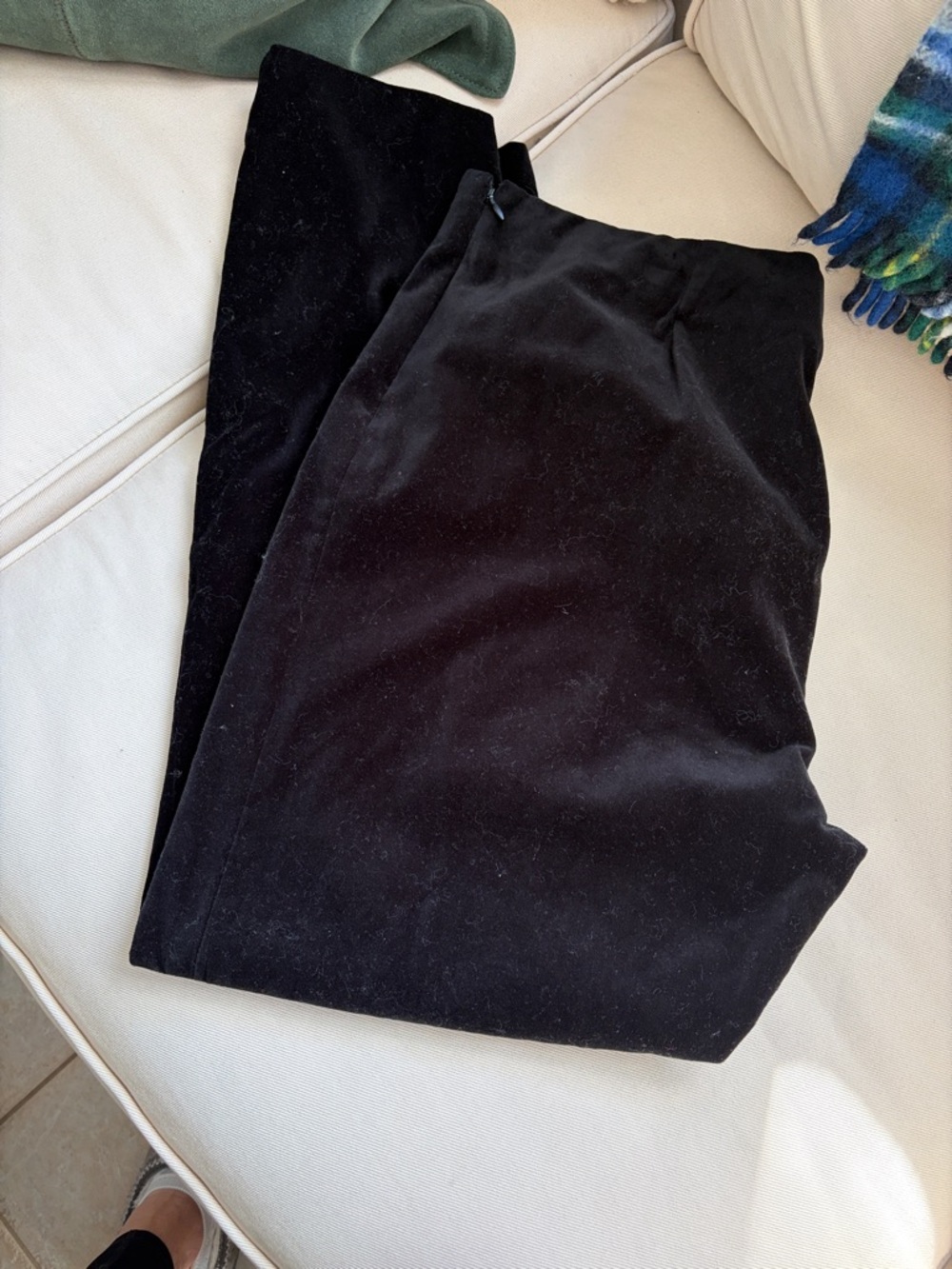 Lauren Black Velvet Leggings